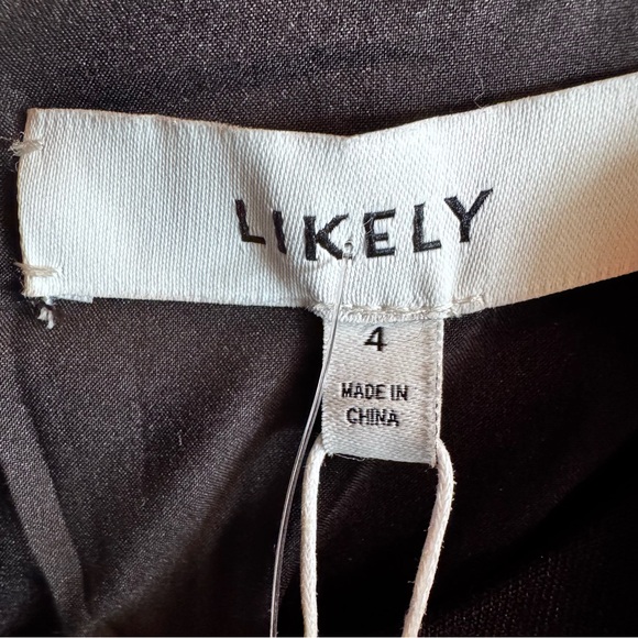 NWT•Likely•Black Cami Feather-Hem Minidress
Sz: 4 - Picture 12 of 12